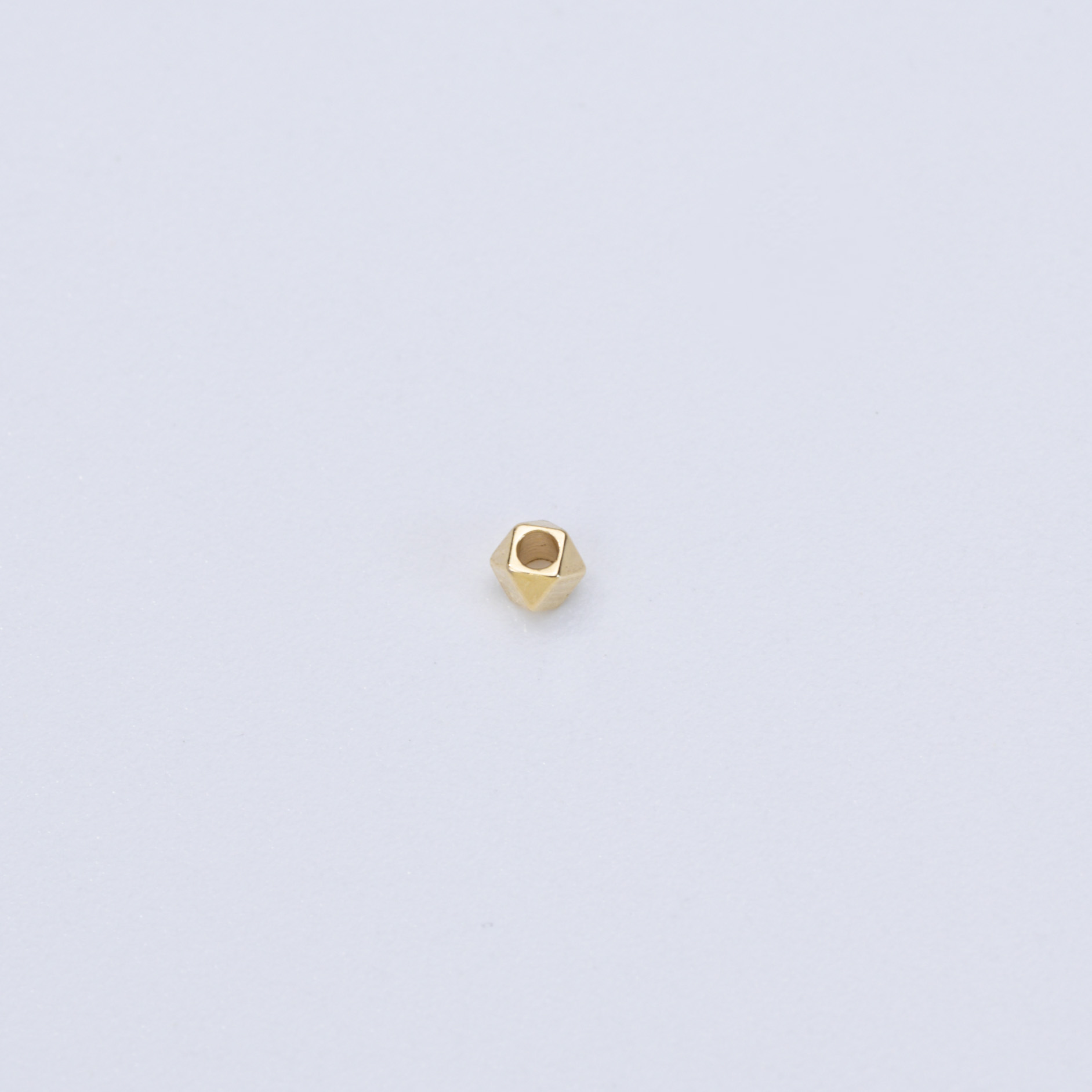 19803 Gold Diamond Bead Spacer 2.5mm